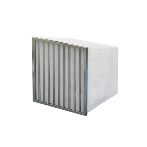 Pocket filter with 70% recocered metal